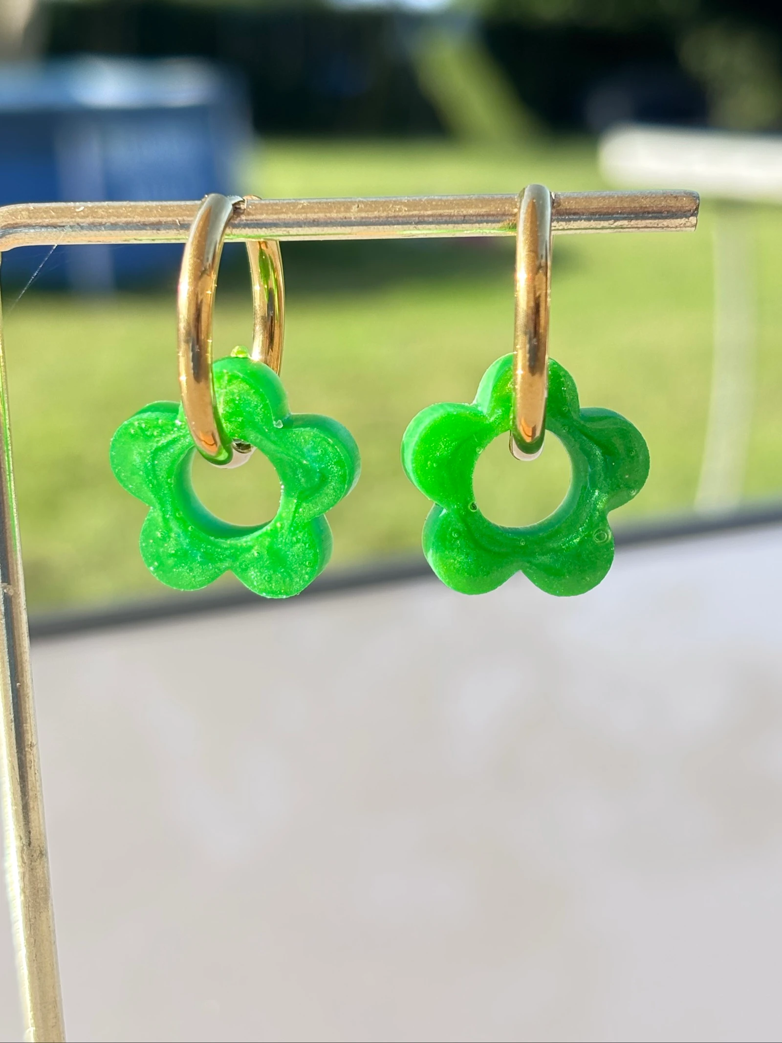 Pampille verte avec créole